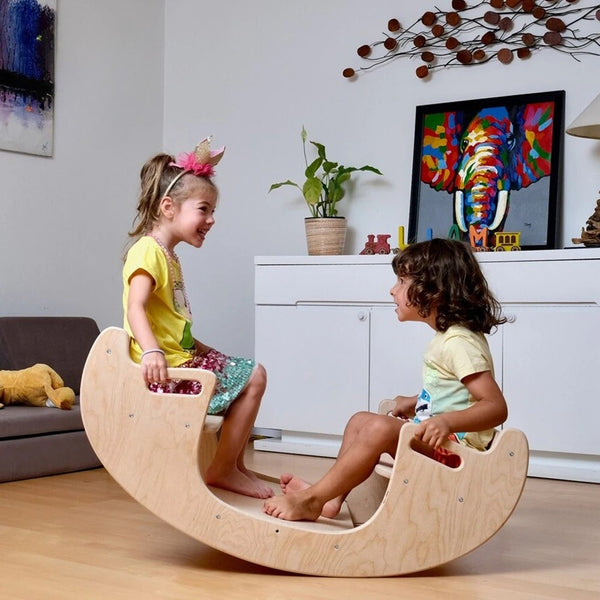 2-in-1 KastvanJan Schommelstoel & Tafelset